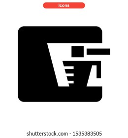 coffee maker icon isolated sign symbol vector illustration - high quality black style vector icons
