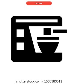 coffee maker icon isolated sign symbol vector illustration - high quality black style vector icons
