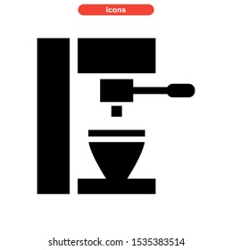 coffee maker icon isolated sign symbol vector illustration - high quality black style vector icons
