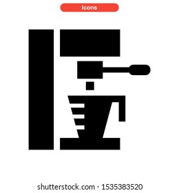 coffee maker icon isolated sign symbol vector illustration - high quality black style vector icons
