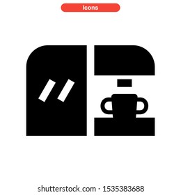 coffee maker icon isolated sign symbol vector illustration - high quality black style vector icons
