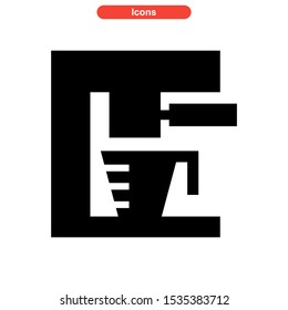 coffee maker icon isolated sign symbol vector illustration - high quality black style vector icons
