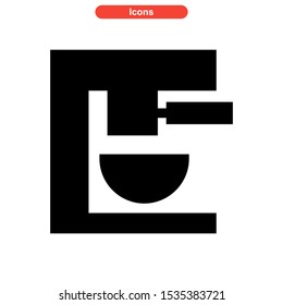 coffee maker icon isolated sign symbol vector illustration - high quality black style vector icons
