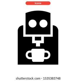 coffee maker icon isolated sign symbol vector illustration - high quality black style vector icons
