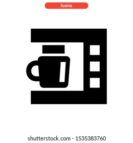 coffee maker icon isolated sign symbol vector illustration - high quality black style vector icons
