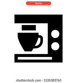 coffee maker icon isolated sign symbol vector illustration - high quality black style vector icons

