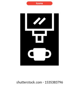 coffee maker icon isolated sign symbol vector illustration - high quality black style vector icons

