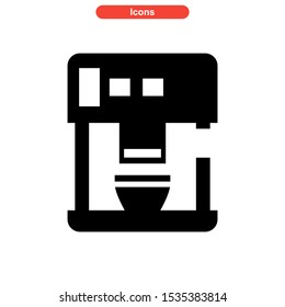 coffee maker icon isolated sign symbol vector illustration - high quality black style vector icons
