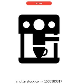 coffee maker icon isolated sign symbol vector illustration - high quality black style vector icons
