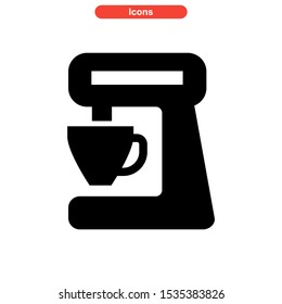 coffee maker icon isolated sign symbol vector illustration - high quality black style vector icons
