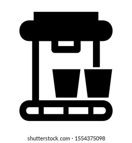 coffee maker icon isolated sign symbol vector illustration - high quality black style vector icons
