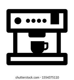 coffee maker icon isolated sign symbol vector illustration - high quality black style vector icons
