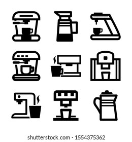 coffee maker icon isolated sign symbol vector illustration - Collection of high quality black style vector icons
