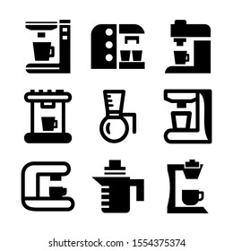 coffee maker icon isolated sign symbol vector illustration - Collection of high quality black style vector icons
