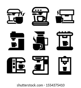 coffee maker icon isolated sign symbol vector illustration - Collection of high quality black style vector icons
