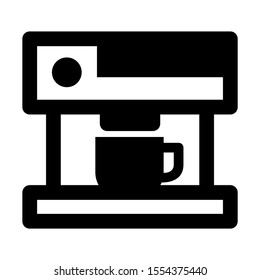 coffee maker icon isolated sign symbol vector illustration - high quality black style vector icons

