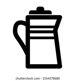 coffee maker icon isolated sign symbol vector illustration - high quality black style vector icons
