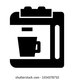 coffee maker icon isolated sign symbol vector illustration - high quality black style vector icons
