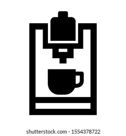 coffee maker icon isolated sign symbol vector illustration - high quality black style vector icons

