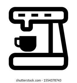 coffee maker icon isolated sign symbol vector illustration - high quality black style vector icons
