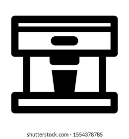 coffee maker icon isolated sign symbol vector illustration - high quality black style vector icons
