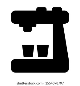 coffee maker icon isolated sign symbol vector illustration - high quality black style vector icons

