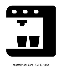 coffee maker icon isolated sign symbol vector illustration - high quality black style vector icons
