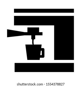 coffee maker icon isolated sign symbol vector illustration - high quality black style vector icons
