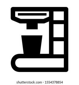 coffee maker icon isolated sign symbol vector illustration - high quality black style vector icons
