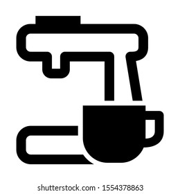 coffee maker icon isolated sign symbol vector illustration - high quality black style vector icons
