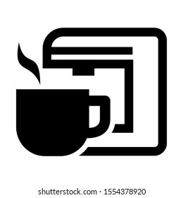 coffee maker icon isolated sign symbol vector illustration - high quality black style vector icons

