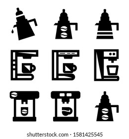 coffee maker icon isolated sign symbol vector illustration - Collection of high quality black style vector icons
