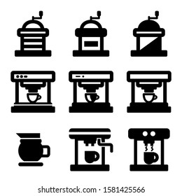 coffee maker icon isolated sign symbol vector illustration - Collection of high quality black style vector icons
