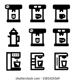 coffee maker icon isolated sign symbol vector illustration - Collection of high quality black style vector icons
