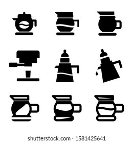 coffee maker icon isolated sign symbol vector illustration - Collection of high quality black style vector icons
