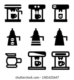 coffee maker icon isolated sign symbol vector illustration - Collection of high quality black style vector icons

