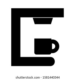 coffee maker icon isolated sign symbol vector illustration - high quality black style vector icons
