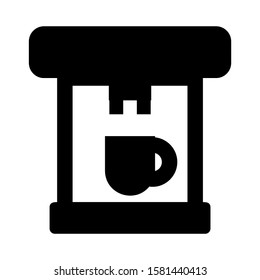 coffee maker icon isolated sign symbol vector illustration - high quality black style vector icons
