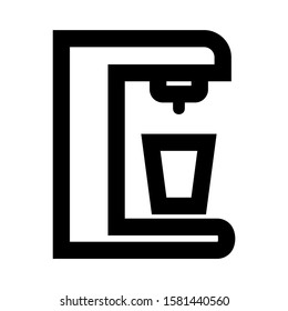 coffee maker icon isolated sign symbol vector illustration - high quality black style vector icons
