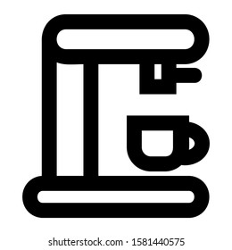 coffee maker icon isolated sign symbol vector illustration - high quality black style vector icons
