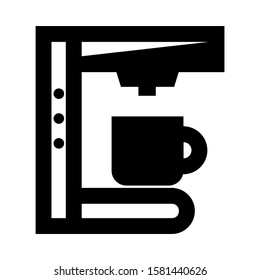 coffee maker icon isolated sign symbol vector illustration - high quality black style vector icons
