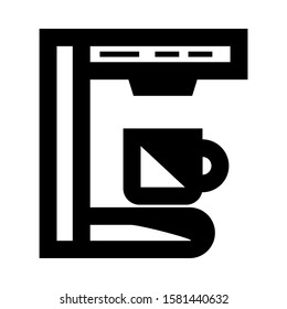 coffee maker icon isolated sign symbol vector illustration - high quality black style vector icons
