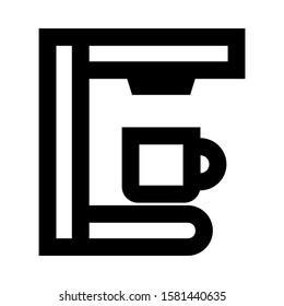 coffee maker icon isolated sign symbol vector illustration - high quality black style vector icons
