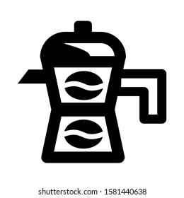 coffee maker icon isolated sign symbol vector illustration - high quality black style vector icons
