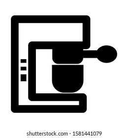 coffee maker icon isolated sign symbol vector illustration - high quality black style vector icons
