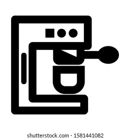 coffee maker icon isolated sign symbol vector illustration - high quality black style vector icons
