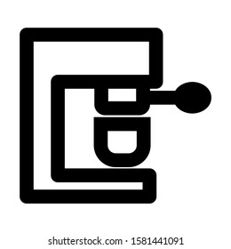 coffee maker icon isolated sign symbol vector illustration - high quality black style vector icons
