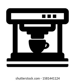 coffee maker icon isolated sign symbol vector illustration - high quality black style vector icons

