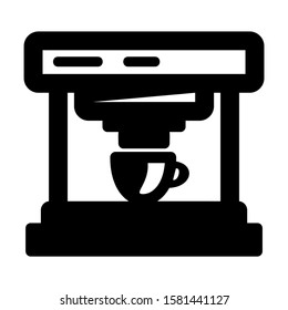 coffee maker icon isolated sign symbol vector illustration - high quality black style vector icons

