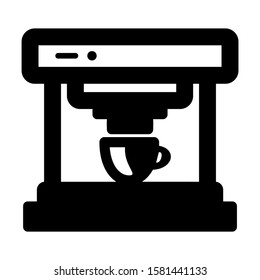 coffee maker icon isolated sign symbol vector illustration - high quality black style vector icons
